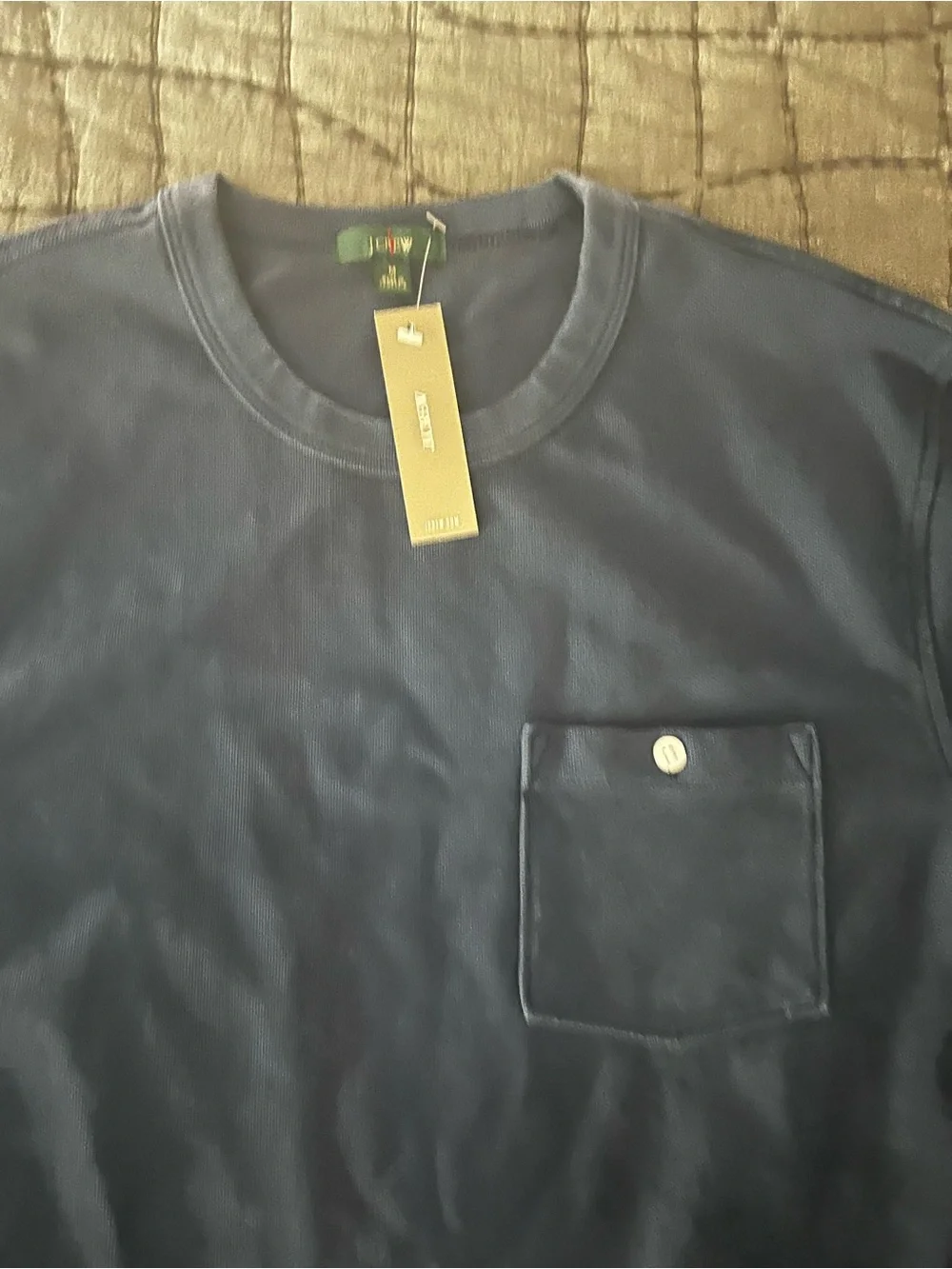J. Crew Men’s Short-Sleeve Pocket Tee in Navy Blue